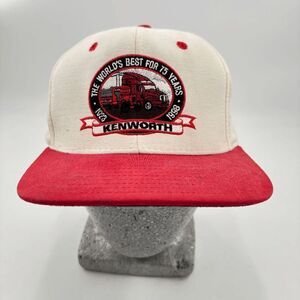 Vintage Tonkin Kenworth Trucker Worlds Best For 75 Years 1923-1998 Hat Cap